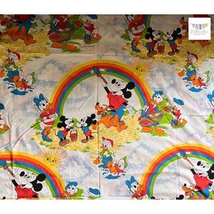 Vintage Twin Mickey Mouse Set of Vintage‎ sheets, 1 pillowcase, Pacific, Disney